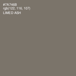 #7A746B - Limed Ash Color Image